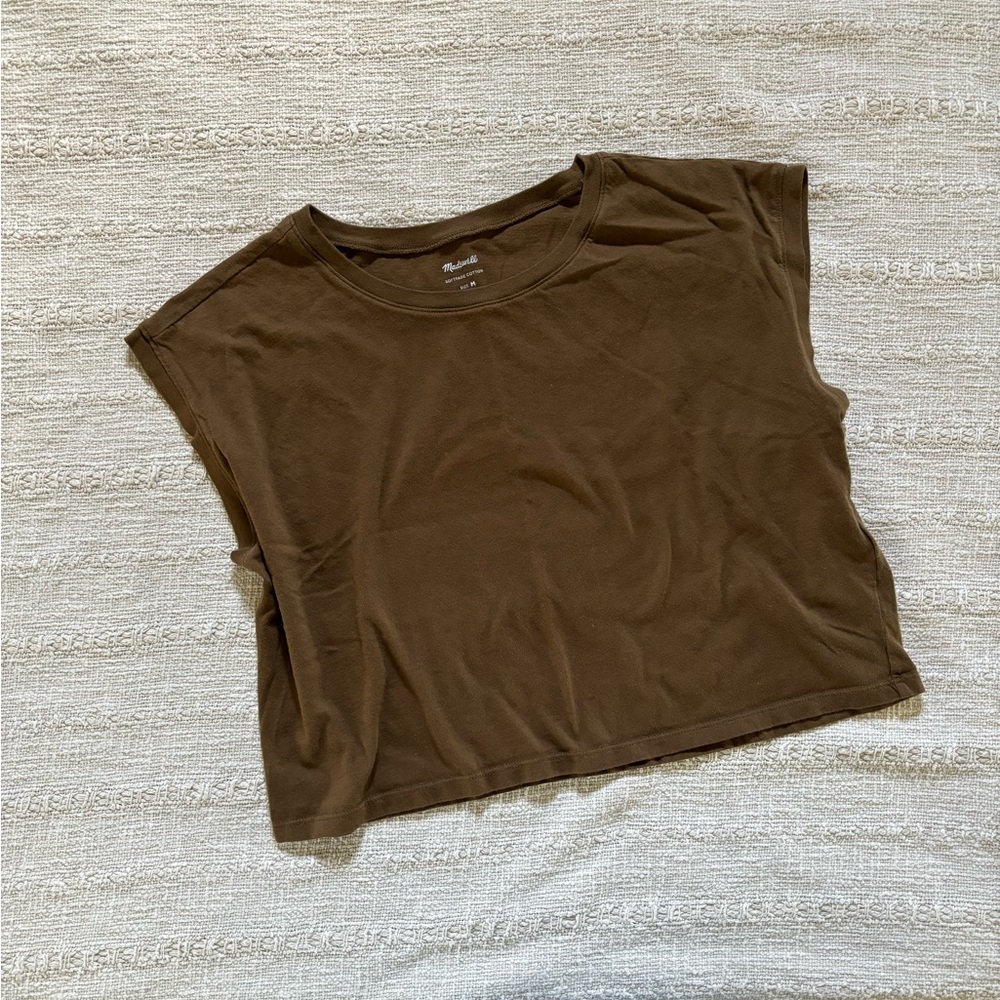 Madewell Softfade Crop Muscle Tee